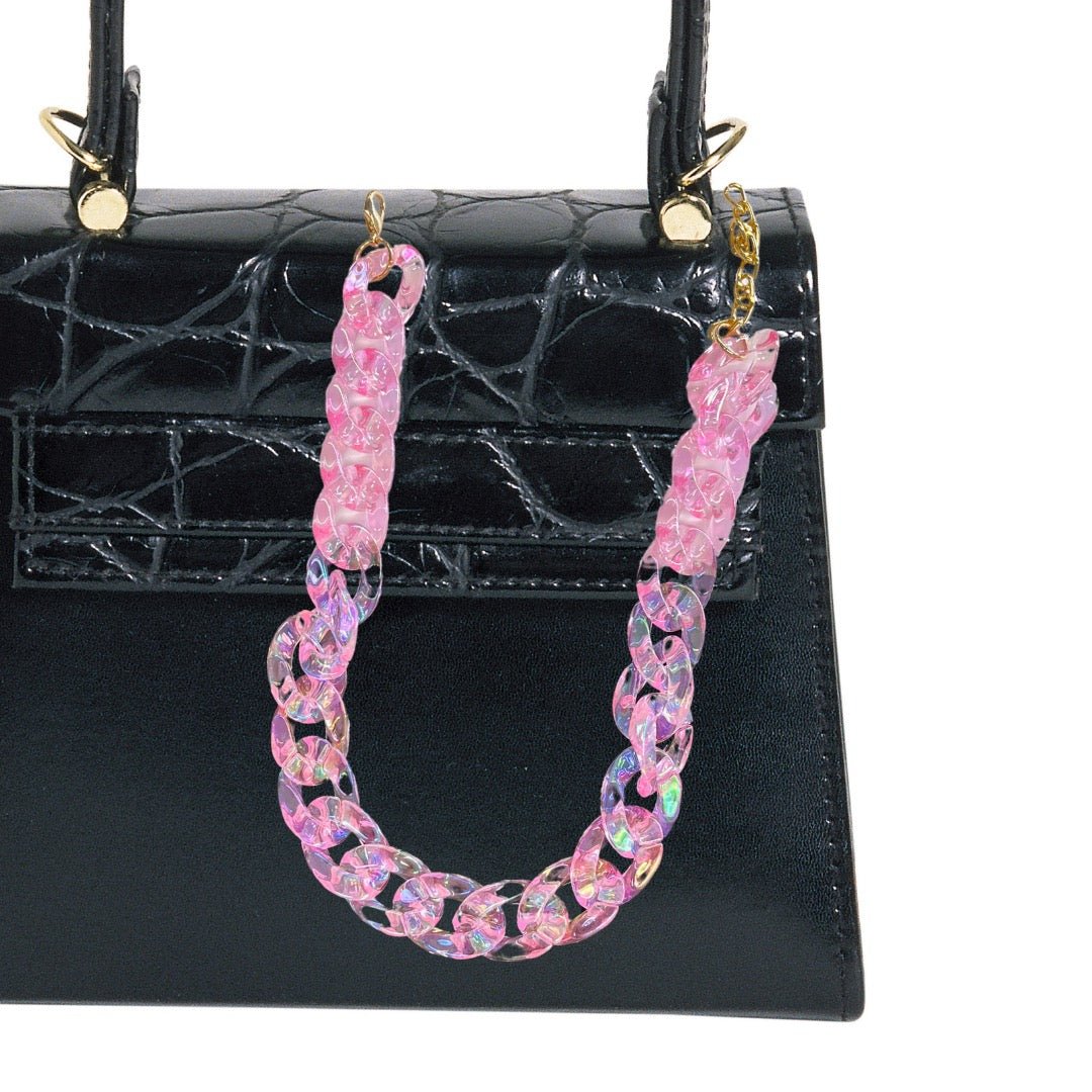 Sparkling Pearl Acrylic Chain 20" | Bag Chain | Phone Chain -